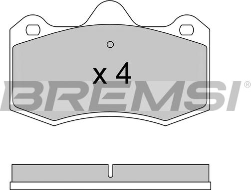 Bremsi BP3617 - Kit pastiglie freno, Freno a disco autozon.pro