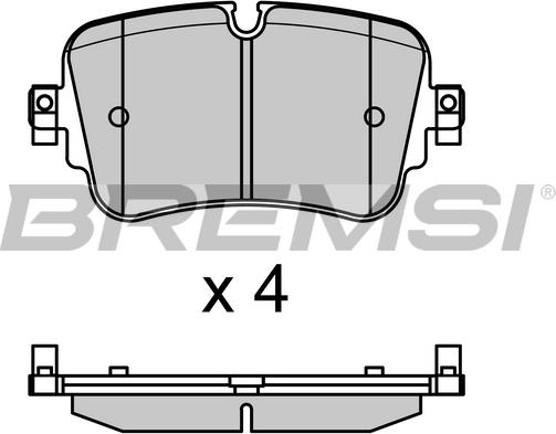 Bremsi BP3686 - Kit pastiglie freno, Freno a disco autozon.pro