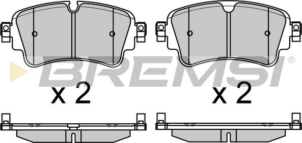 Bremsi BP3688 - Kit pastiglie freno, Freno a disco autozon.pro