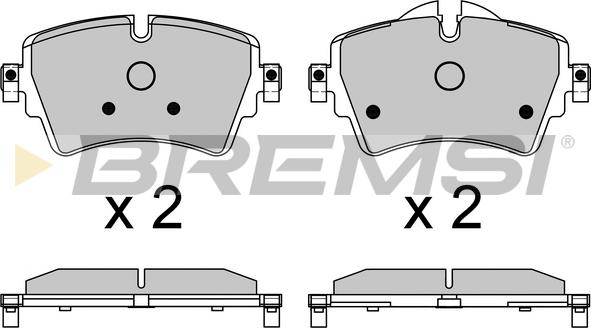 Bremsi BP3639 - Kit pastiglie freno, Freno a disco autozon.pro