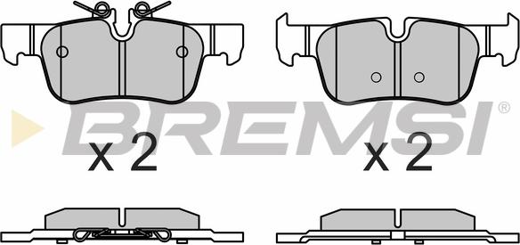 Bremsi BP3633 - Kit pastiglie freno, Freno a disco autozon.pro