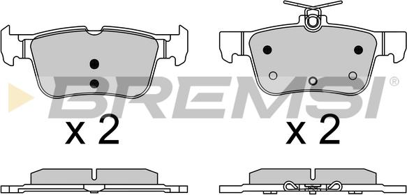 Bremsi BP3637 - Kit pastiglie freno, Freno a disco autozon.pro