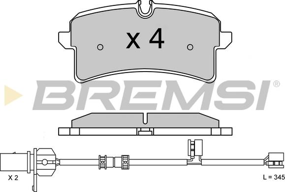 Bremsi BP3624 - Kit pastiglie freno, Freno a disco autozon.pro