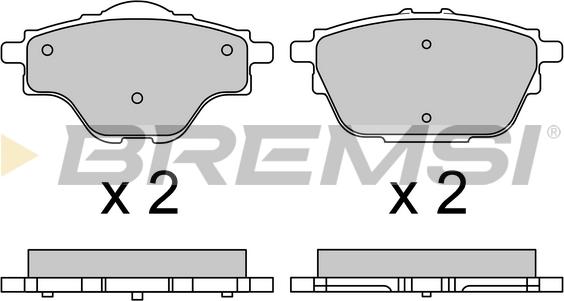 Bremsi BP3625 - Kit pastiglie freno, Freno a disco autozon.pro