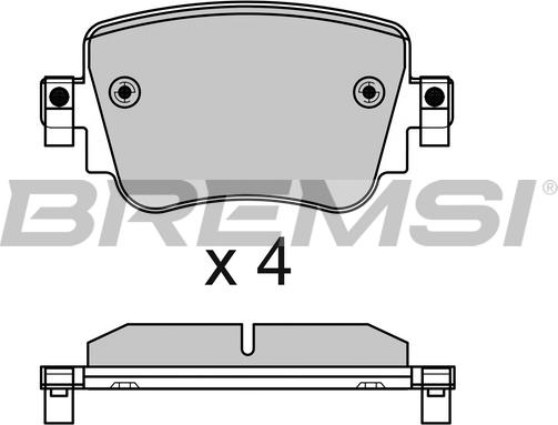 Bremsi BP3623 - Kit pastiglie freno, Freno a disco autozon.pro