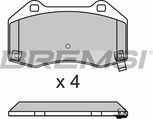 Bremsi BP3675 - Kit pastiglie freno, Freno a disco autozon.pro