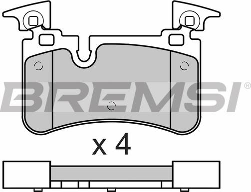 Bremsi BP3676 - Kit pastiglie freno, Freno a disco autozon.pro