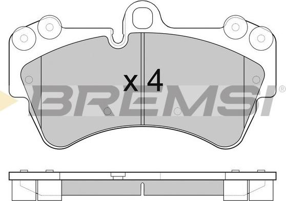 Bremsi BP3099 - Kit pastiglie freno, Freno a disco autozon.pro