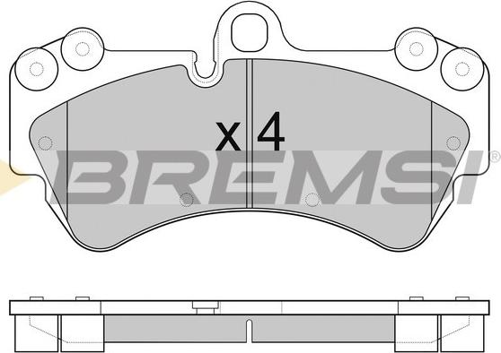 Bremsi BP3098 - Kit pastiglie freno, Freno a disco autozon.pro