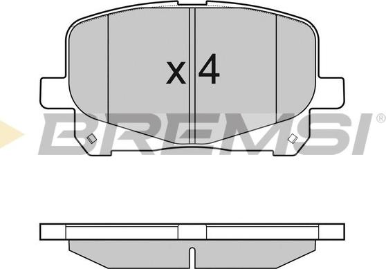 Bremsi BP3049 - Kit pastiglie freno, Freno a disco autozon.pro