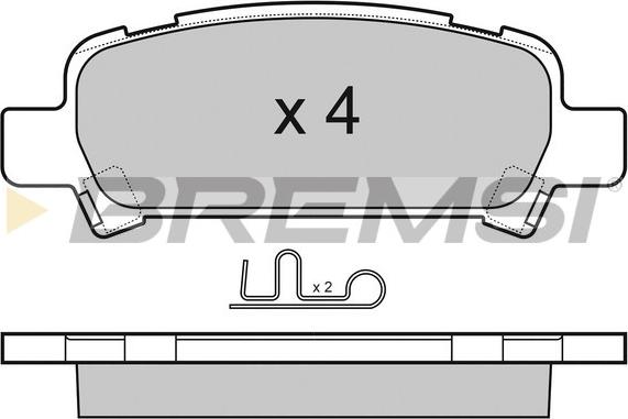 Bremsi BP3056 - Kit pastiglie freno, Freno a disco autozon.pro