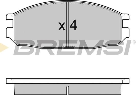 Bremsi BP3069 - Kit pastiglie freno, Freno a disco autozon.pro