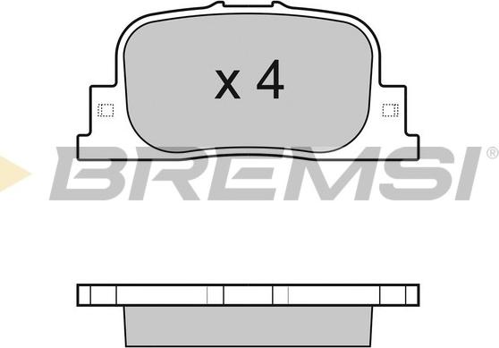 Bremsi BP3063 - Kit pastiglie freno, Freno a disco autozon.pro