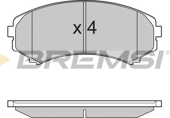 Bremsi BP3001 - Kit pastiglie freno, Freno a disco autozon.pro