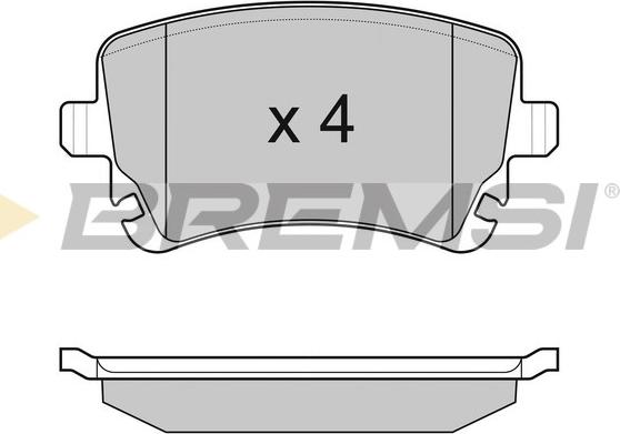 Bremsi BP3086 - Kit pastiglie freno, Freno a disco autozon.pro