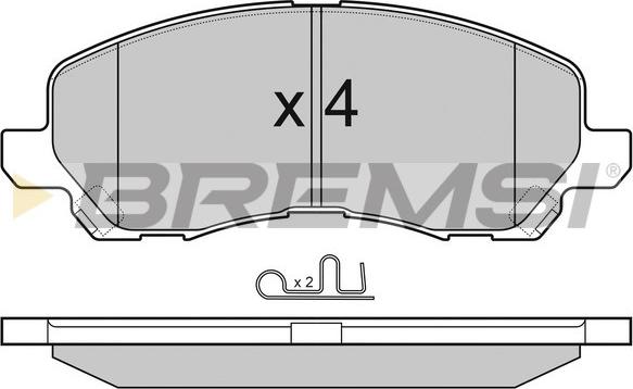 Bremsi BP3080 - Kit pastiglie freno, Freno a disco autozon.pro