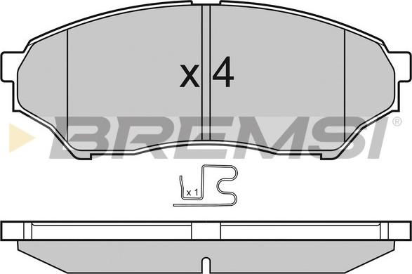 Bremsi BP3036 - Kit pastiglie freno, Freno a disco autozon.pro