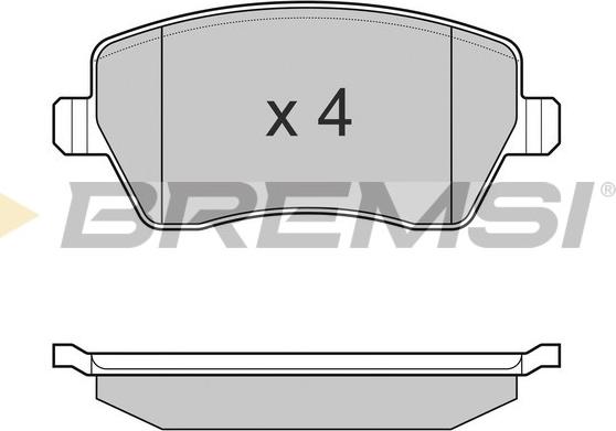 Bremsi BP3026 - Kit pastiglie freno, Freno a disco autozon.pro