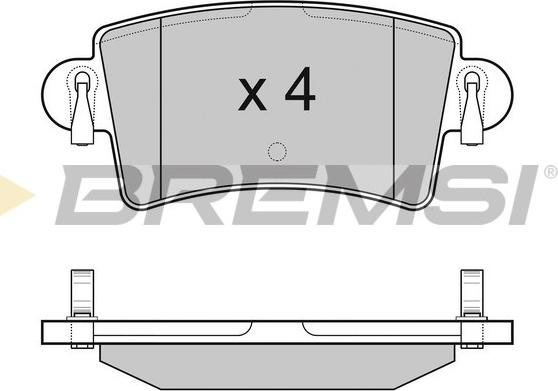 Bremsi BP3074 - Kit pastiglie freno, Freno a disco autozon.pro