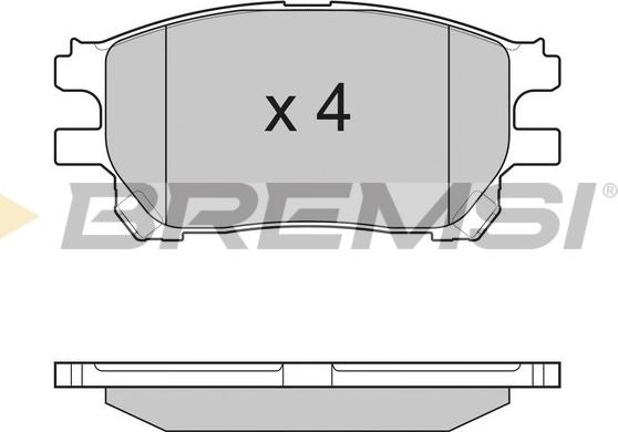 Bremsi BP3191 - Kit pastiglie freno, Freno a disco autozon.pro