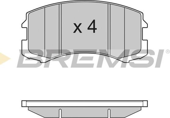 Bremsi BP3192 - Kit pastiglie freno, Freno a disco autozon.pro