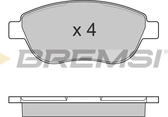 Bremsi BP3145 - Kit pastiglie freno, Freno a disco autozon.pro