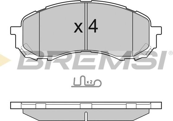 Bremsi BP3141 - Kit pastiglie freno, Freno a disco autozon.pro