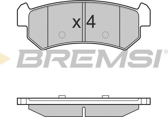 Bremsi BP3148 - Kit pastiglie freno, Freno a disco autozon.pro