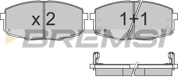 Bremsi BP3147 - Kit pastiglie freno, Freno a disco autozon.pro