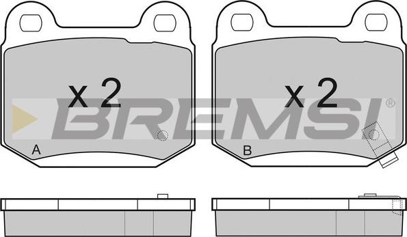 Bremsi BP3159 - Kit pastiglie freno, Freno a disco autozon.pro