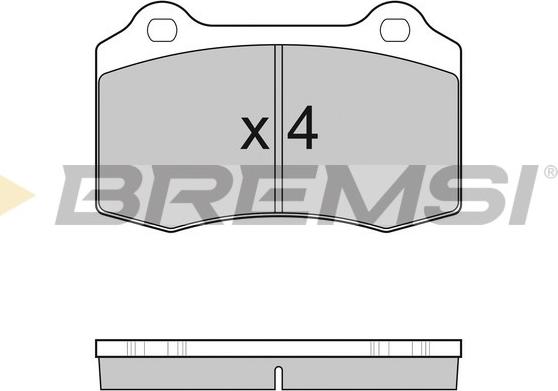 Bremsi BP3155 - Kit pastiglie freno, Freno a disco autozon.pro