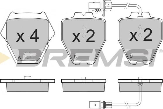 Bremsi BP3151 - Kit pastiglie freno, Freno a disco autozon.pro