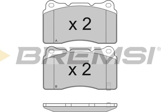 Bremsi BP3157 - Kit pastiglie freno, Freno a disco autozon.pro