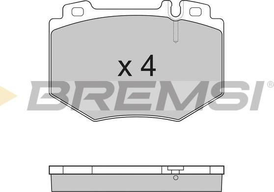 Bremsi BP3166 - Kit pastiglie freno, Freno a disco autozon.pro