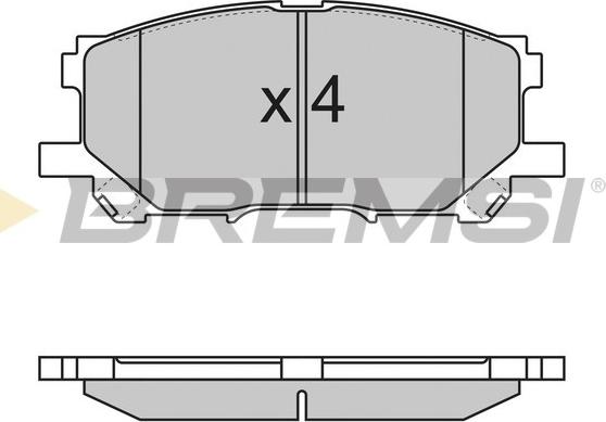 Bremsi BP3168 - Kit pastiglie freno, Freno a disco autozon.pro