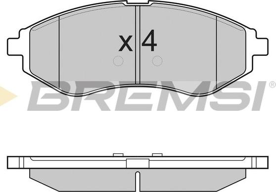 Bremsi BP3111 - Kit pastiglie freno, Freno a disco autozon.pro