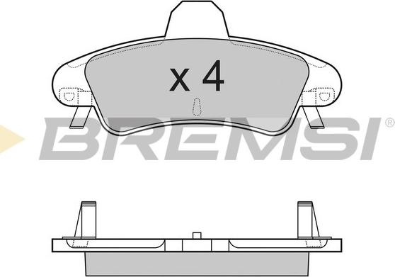 Bremsi BP3188 - Kit pastiglie freno, Freno a disco autozon.pro