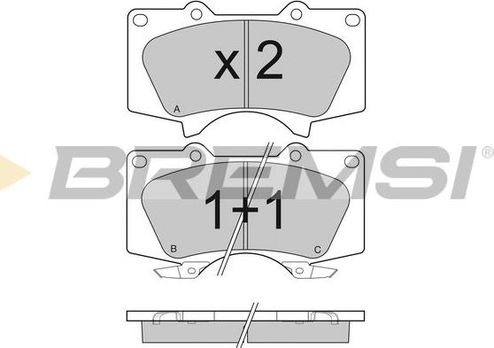 Bremsi BP3139 - Kit pastiglie freno, Freno a disco autozon.pro