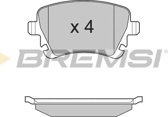 Bremsi BP3130 - Kit pastiglie freno, Freno a disco autozon.pro