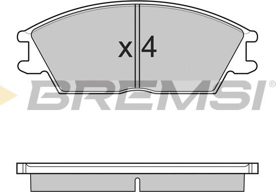 Bremsi BP3124 - Kit pastiglie freno, Freno a disco autozon.pro