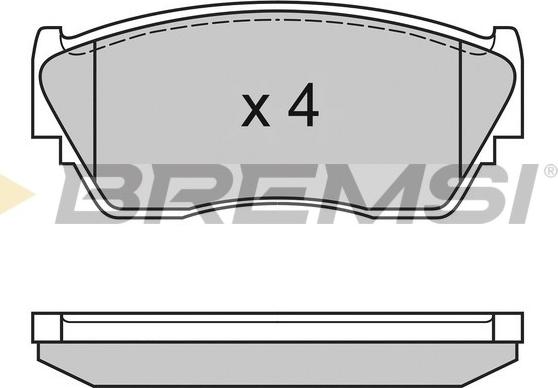 Bremsi BP3125 - Kit pastiglie freno, Freno a disco autozon.pro