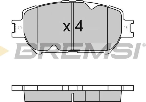 Bremsi BP3126 - Kit pastiglie freno, Freno a disco autozon.pro