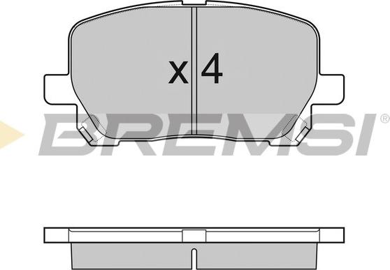 Bremsi BP3127 - Kit pastiglie freno, Freno a disco autozon.pro