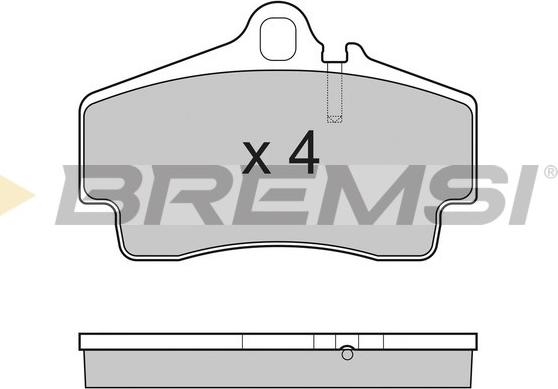 Bremsi BP3176 - Kit pastiglie freno, Freno a disco autozon.pro