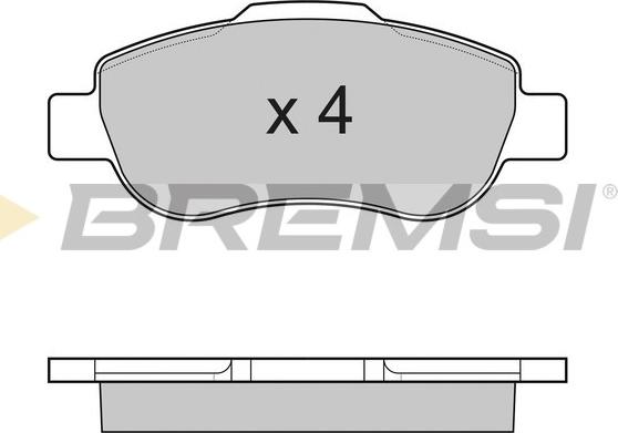 Bremsi BP3178 - Kit pastiglie freno, Freno a disco autozon.pro