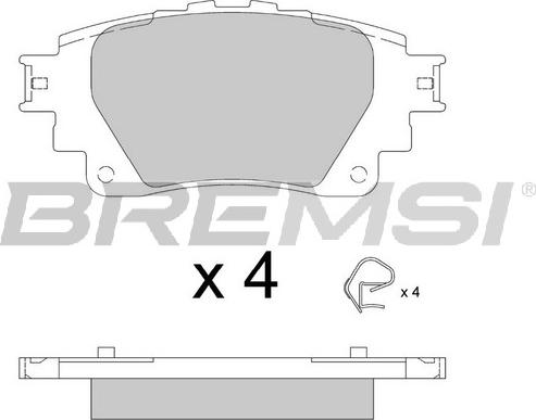 Bremsi BP3899 - Kit pastiglie freno, Freno a disco autozon.pro