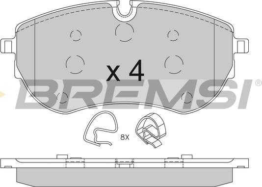 Bremsi BP3849 - Kit pastiglie freno, Freno a disco autozon.pro