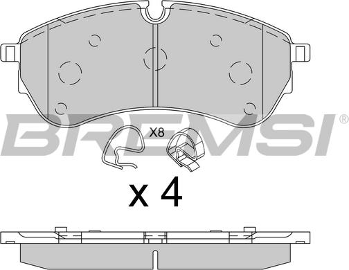 Bremsi BP3846 - Kit pastiglie freno, Freno a disco autozon.pro