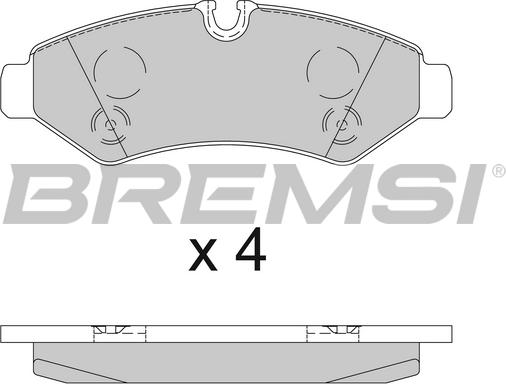 Bremsi BP3848 - Kit pastiglie freno, Freno a disco autozon.pro