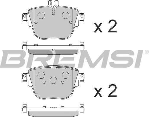 Bremsi BP3859 - Kit pastiglie freno, Freno a disco autozon.pro